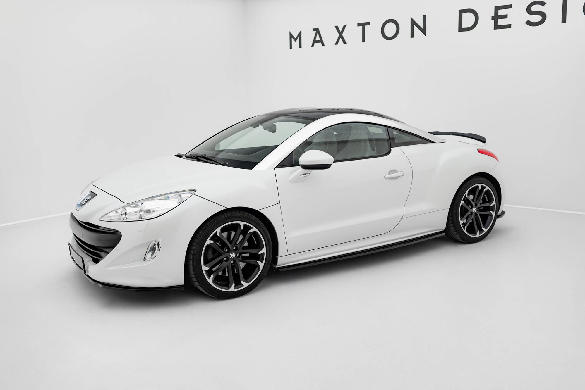 Street+ Seitenschweller Leisten passend für Peugeot RCZ Mk1 / Mk1 FL schwarz Hochglanz