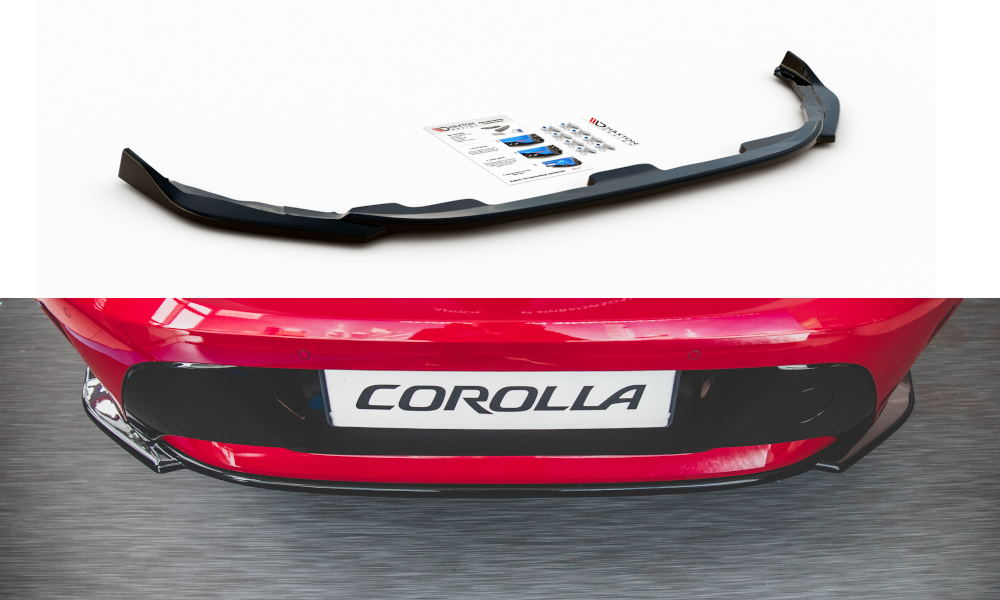 Heckansatz Toyota Corolla XII Hatchback schwarz Hochglanz