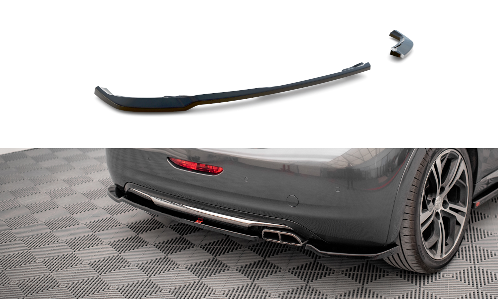 Street+ Heck Ansatz Flaps passend für Peugeot 208 GTi Mk1 schwarz Hochglanz