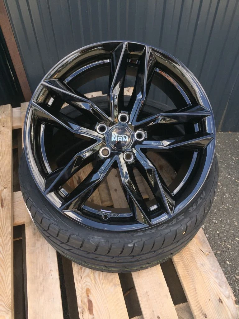 18 Zoll MAM RS3 Alu Felgen 5x112 schwarz für Audi S-Line RS AMG A5 A6 A4 S4 RS