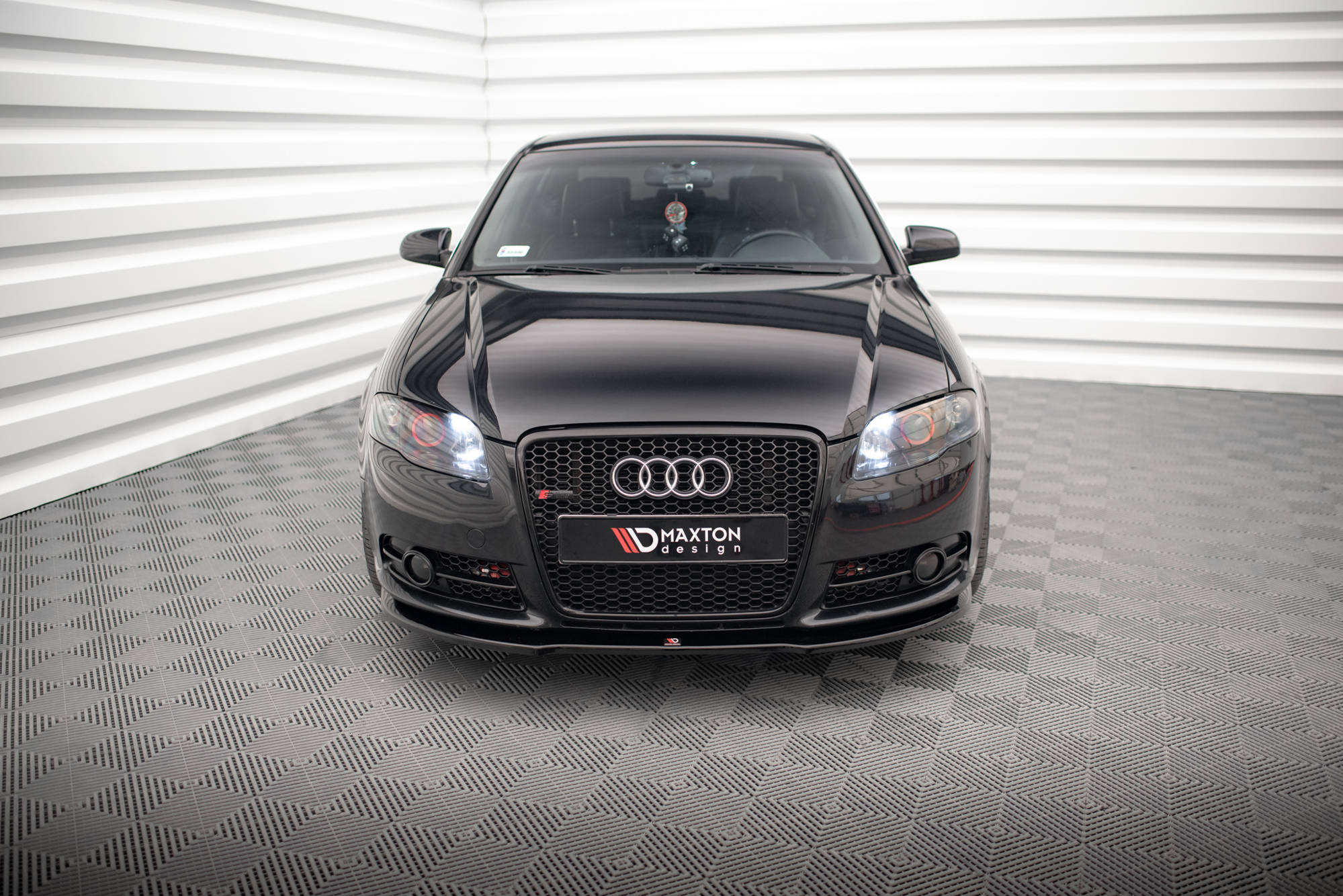 Street+ Spoilerlippe Front Ansatz passend für Audi A4 S-Line B7 schwarz Hochglanz