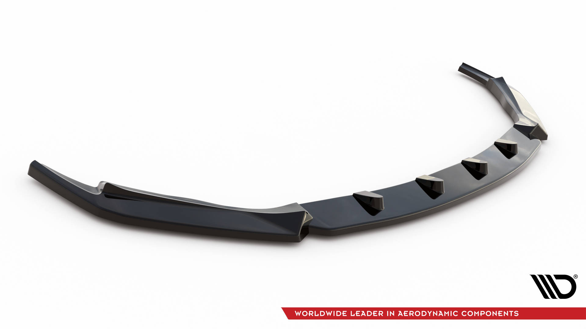 Street+ Spoilerlippe Front Ansatz V.1 passend für Lexus GS F Mk4 FL schwarz Hochglanz