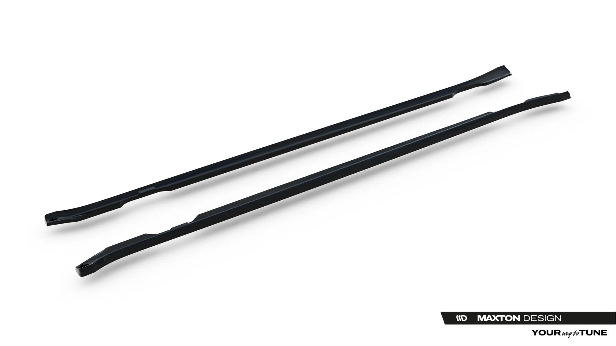 Street+ Seitenschweller Leisten passend für Porsche Taycan / Taycan 4 / Taycan 4S / Taycan GTS Mk1  schwarz Hochglanz