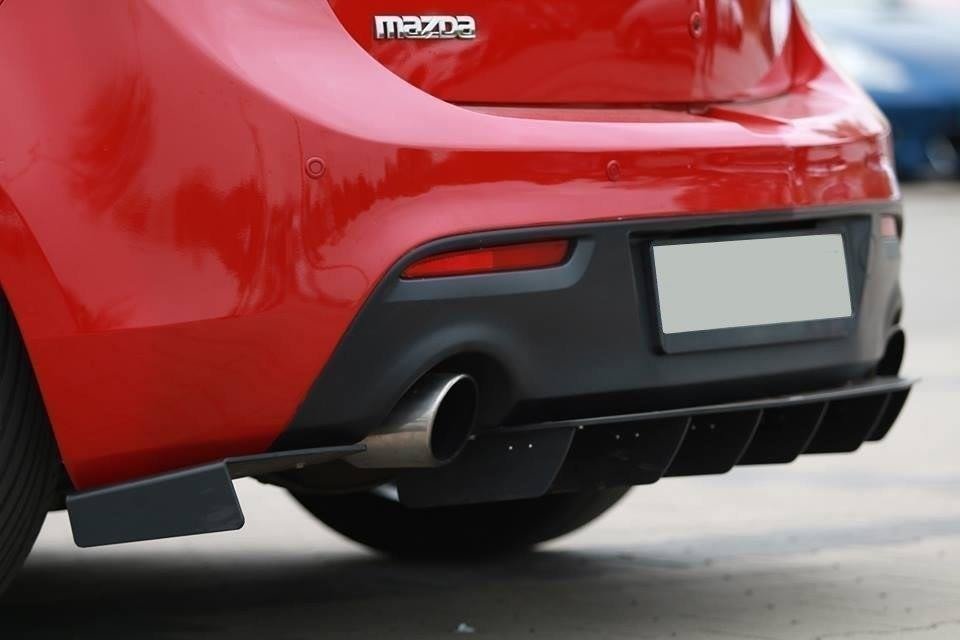 Diffusor Heck Ansatz für Heckschürze für MAZDA 3 MK2 MPS