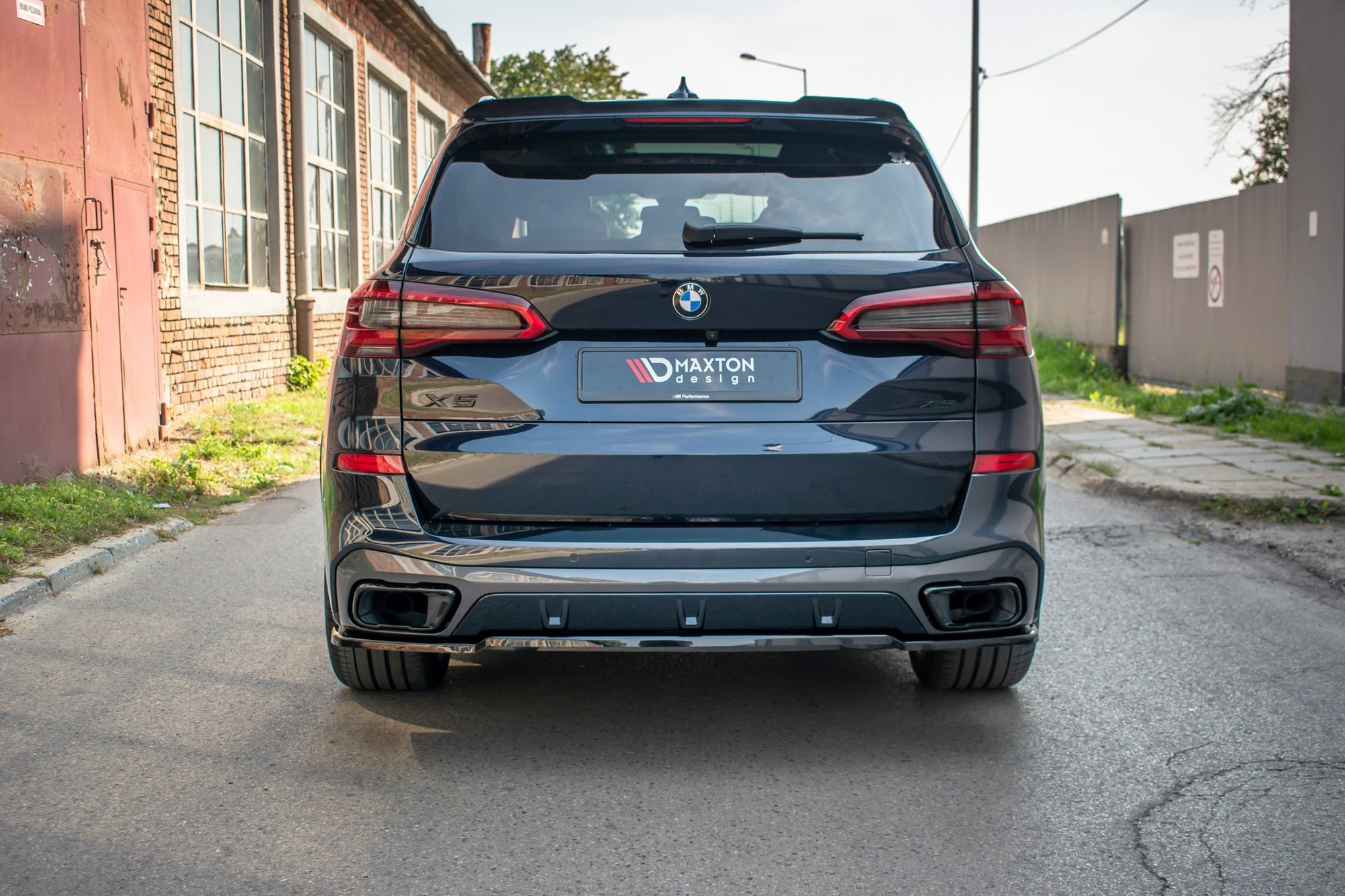 Heckansatz BMW X5 G05 M Paket schwarz Hochglanz
