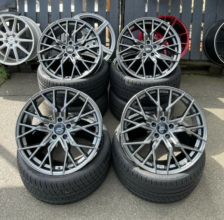 19 zoll MM06 Alu Felgen 5x112 Grau für Mercedes A B C E GLA GLK GLB V Klasse AMG