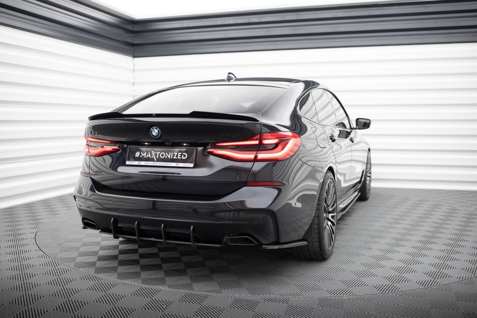 Heck Spoiler Aufsatz Abrisskante passend für BMW 6er GT G32 M-Paket schwarz Hochglanz