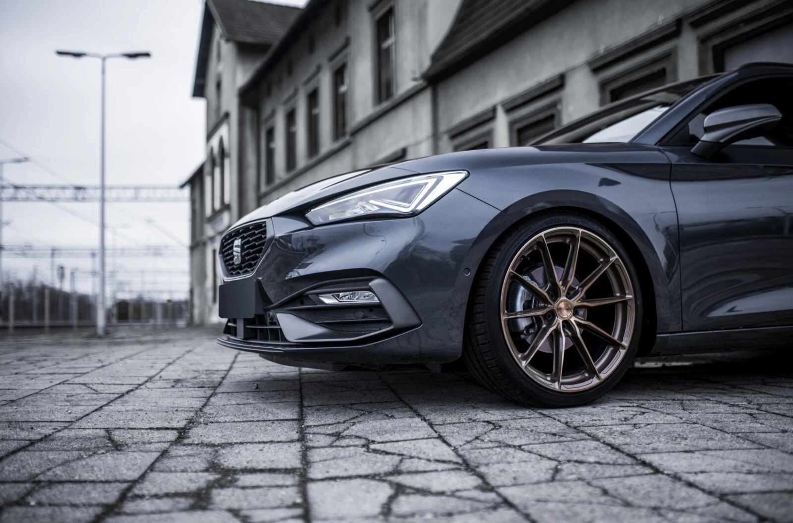 19 zoll JR37 Felgen für Seat Leon Altea Ateca Karoq Platinum Bronze Japan Racing