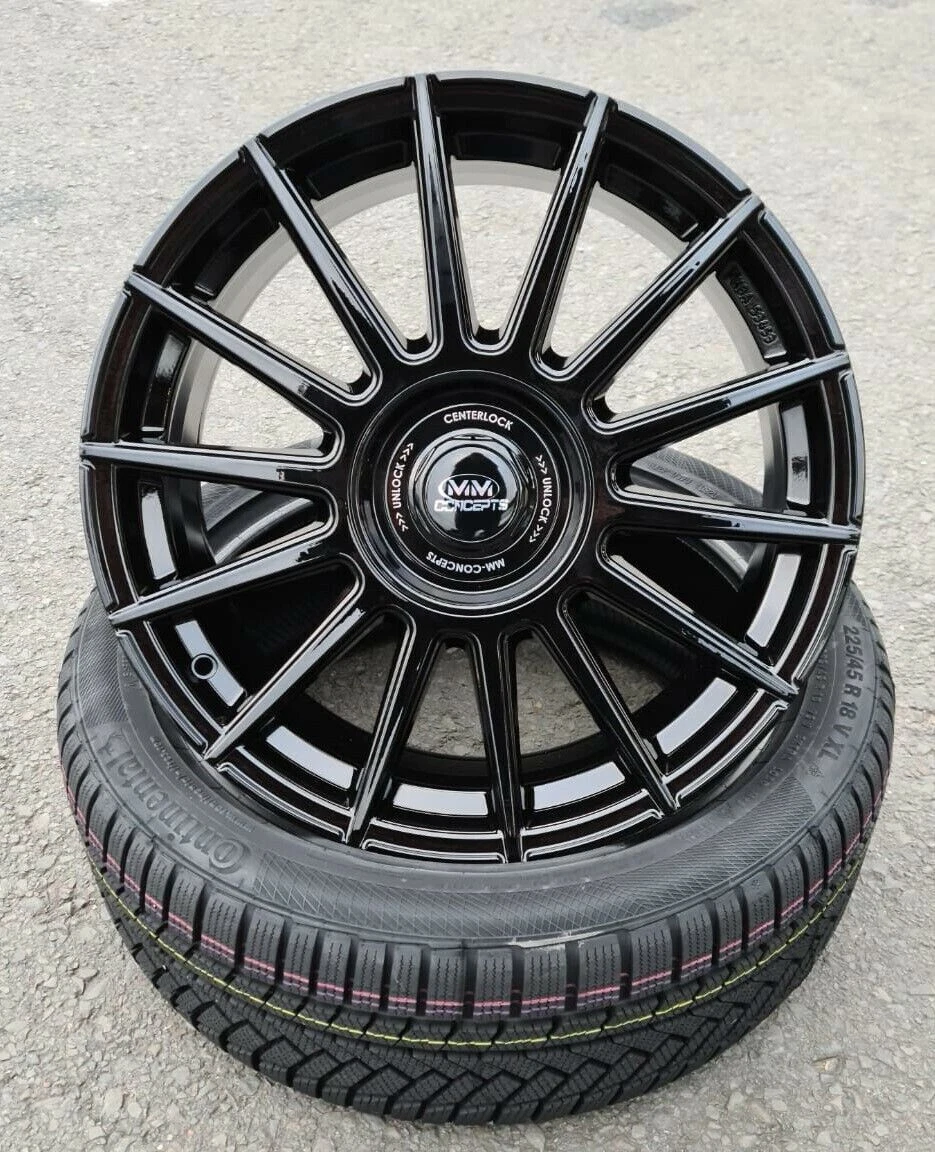 18 zoll MM04 Felgen 5x114,3 Schwarz für Kia Proceed GT GT-Line CD JD GTLine