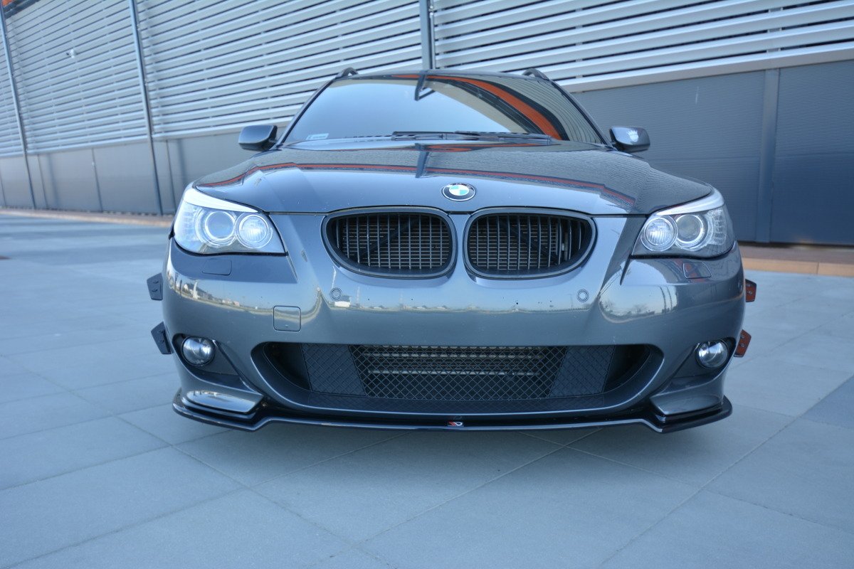 Street+ Spoilerlippe Front Ansatz passend für BMW 5er E60/61 M Paket schwarz Hochglanz