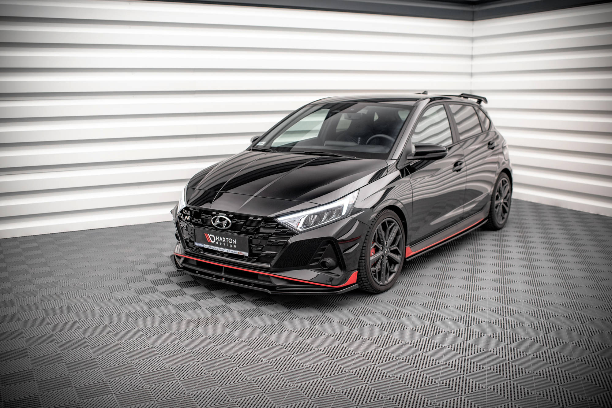Street+ Seitenschweller Leisten passend für Hyundai I20 N Mk3 schwarz Hochglanz