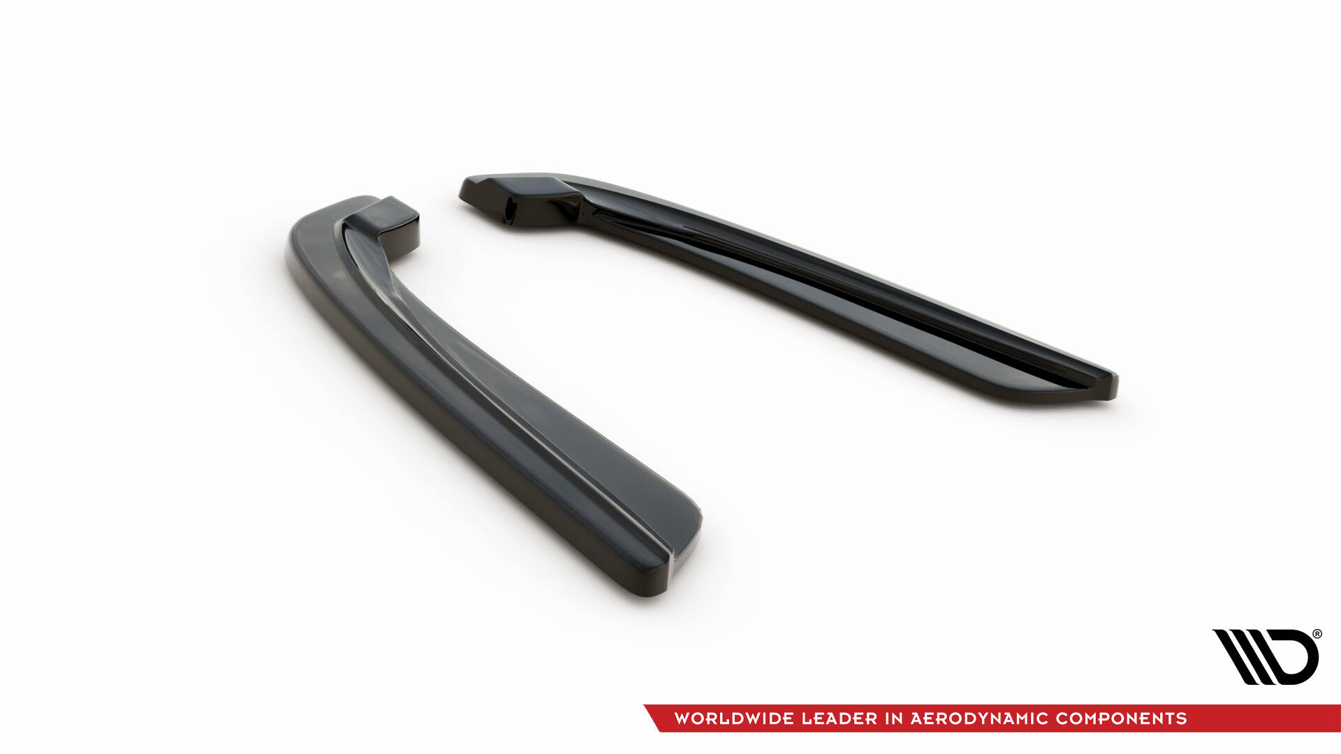 Heck Ansatz Flaps Diffusor für L + R BMW 5er M-Paket Limousine /Touring F10/F11 mit zwei Einzel Endstücken schwarz Hochglanz