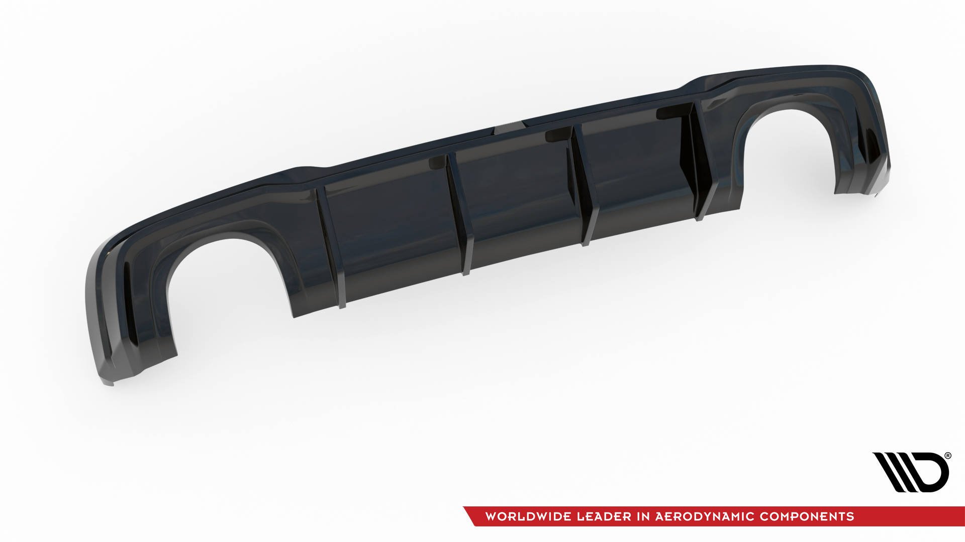 Street+ Heck Ansatz Diffusor V.2 passend für Audi RS3 8V Sportback FL schwarz Hochglanz